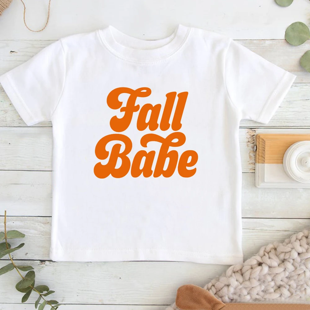 

Fall Baby Girl Top Thanksgiving Baby Shirt Autumn Print Newborn Baby Girl Clothes 7-12m Clothes Fashion 100% Cotton