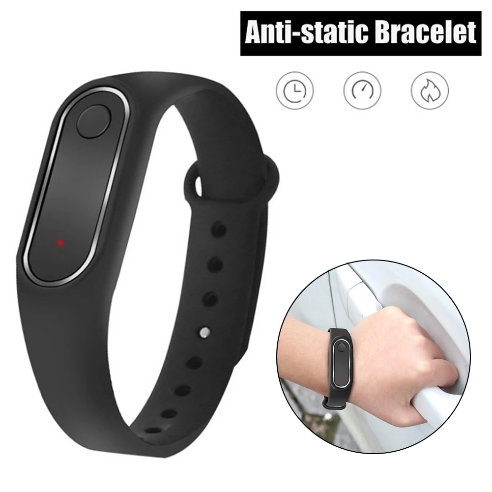 

Anti-static Bracelet Body Static Eliminator Electrostatic Remover WristBand To Remove Body Static Elimination Bracelet