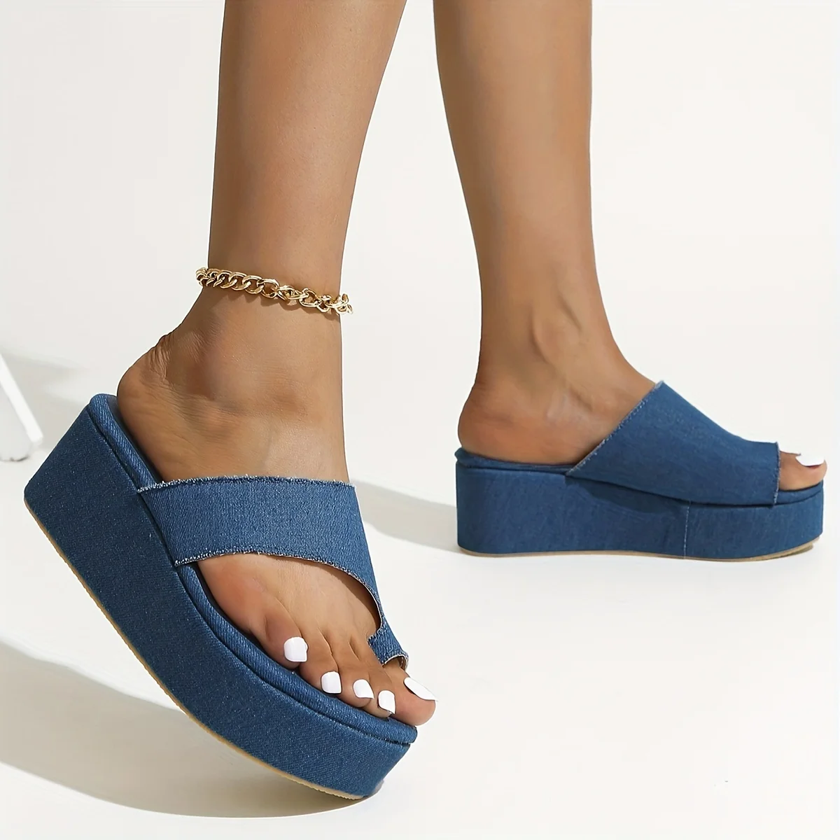 

Women Platform Slippers Cowboy Flats Sandals Summer Shoes Designer New Wedges Flip Flops Walking Beach Shoes Dress Slides
