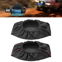 universal 600d winch dust proof winch protection cover accessories black car driver recovery s9t4