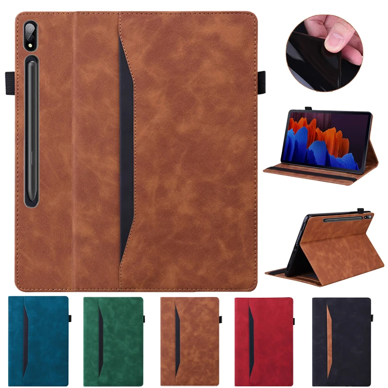 

For Samsung Galaxy Tab S8 S7 Plus FE Ultra 14 6 Case PU Leather Business Folio Tablet for Galaxy Tab S7 FE Plus Ultra Book Cover