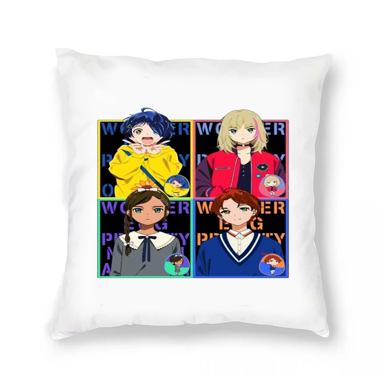 

Cartoons Wonder Egg Priority Japanese Anime Hip Hop Street Camisa Streetwear Pillow Case