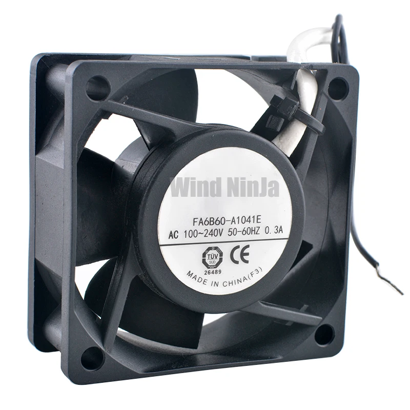 Охлаждающий вентилятор AF6B60-A1041E AC 110V 120V 220V 240V 50-60HZ A 6cm 60x60x25mm EC