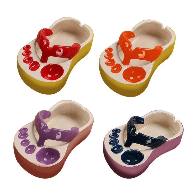 Забавные тапочки, тарелка с картофелем фри, Creatve, керамические шлепанцы, пепельница, цветочное оформление, для дома и офиса K92A