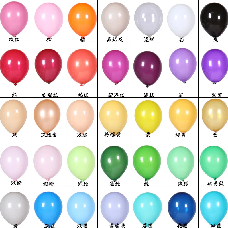 

100pcs 10-inch, Latex Balloons Macaron Balloons Wedding Birthdy Party Decorations Baby Shower Air Balls Globos