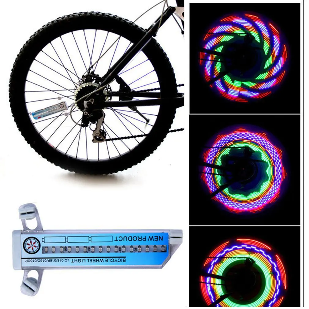 

3d велосипедные спицы, светодиодные фонари, освещение улиц с причудливыми искусственными светодиодными цветными велосипедными колесами