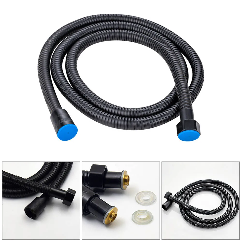 

Handheld Shower Head Hose Universal Flexible Anti Winding Explosion-proof Water Tube Bathroom Faucet Hose Extension Pipe 150CM