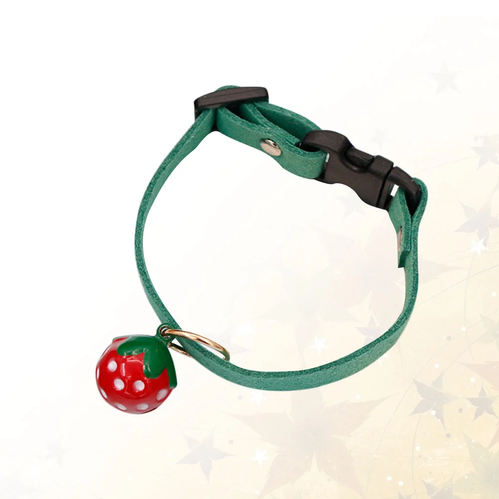 

1pc Collar Strawberry Creative Adjustable Bell Ring Necklace Ornament Collar Supplies for Cat