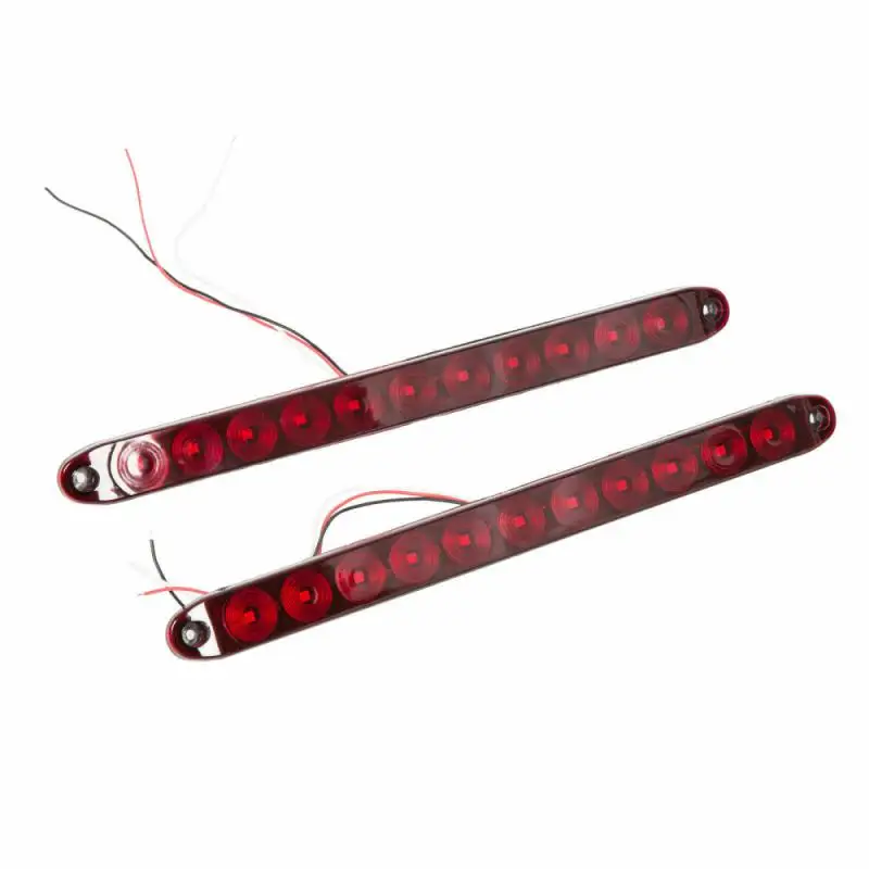 

1pc/2pcs 15.5 Inch 11 LED Light Bar 12V IP67 Car Signal Lamp For Park Stop Turn Signals Tail Brake Truck Light Car Accessories