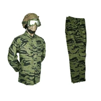 tactical woodland tiger bdu military suit uniform set combat training airsoft outdoor hunting top duty cargo trouser shirts pant