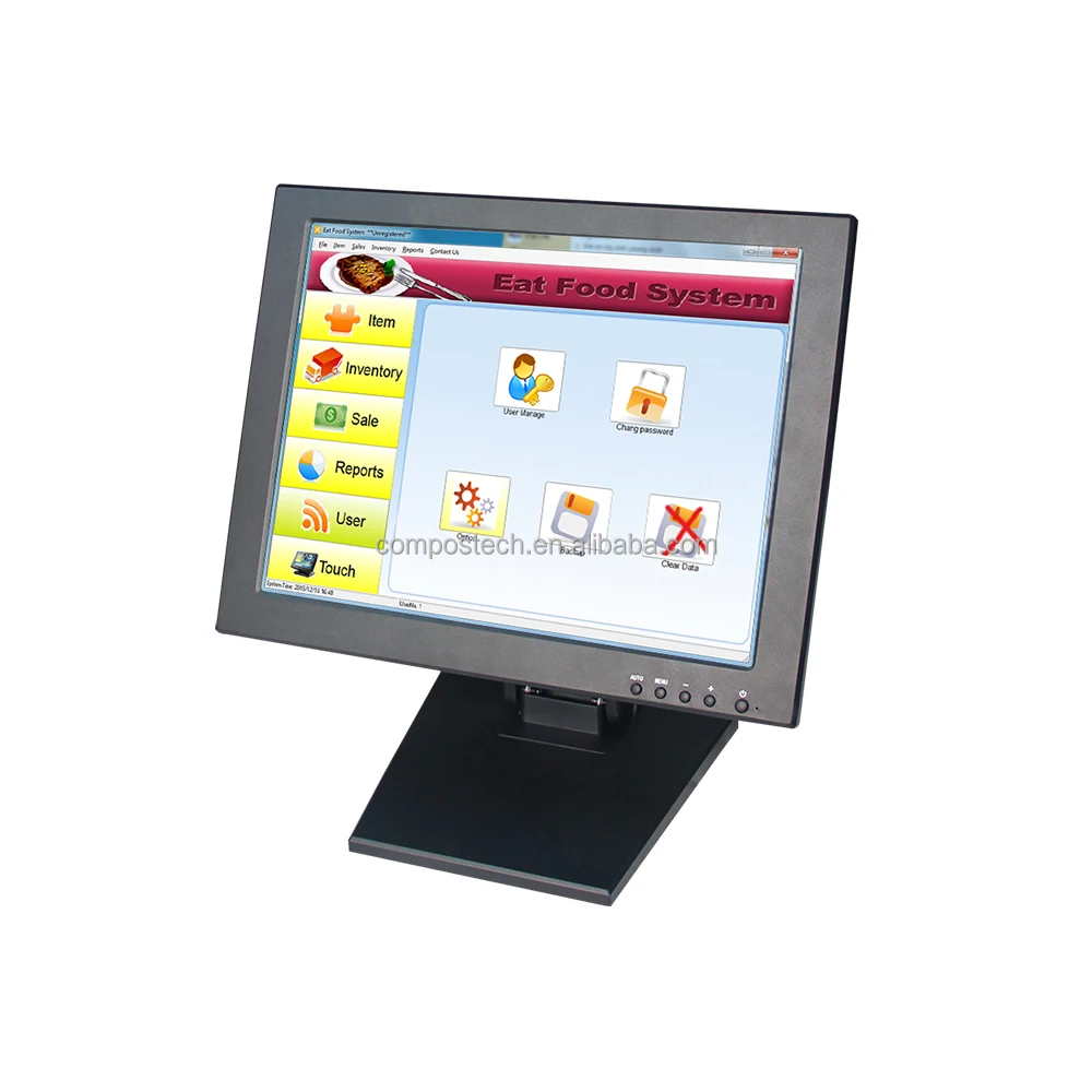 

Composxb LCD 15 Screen Touch Computer Monitor For Desktop Customer Display