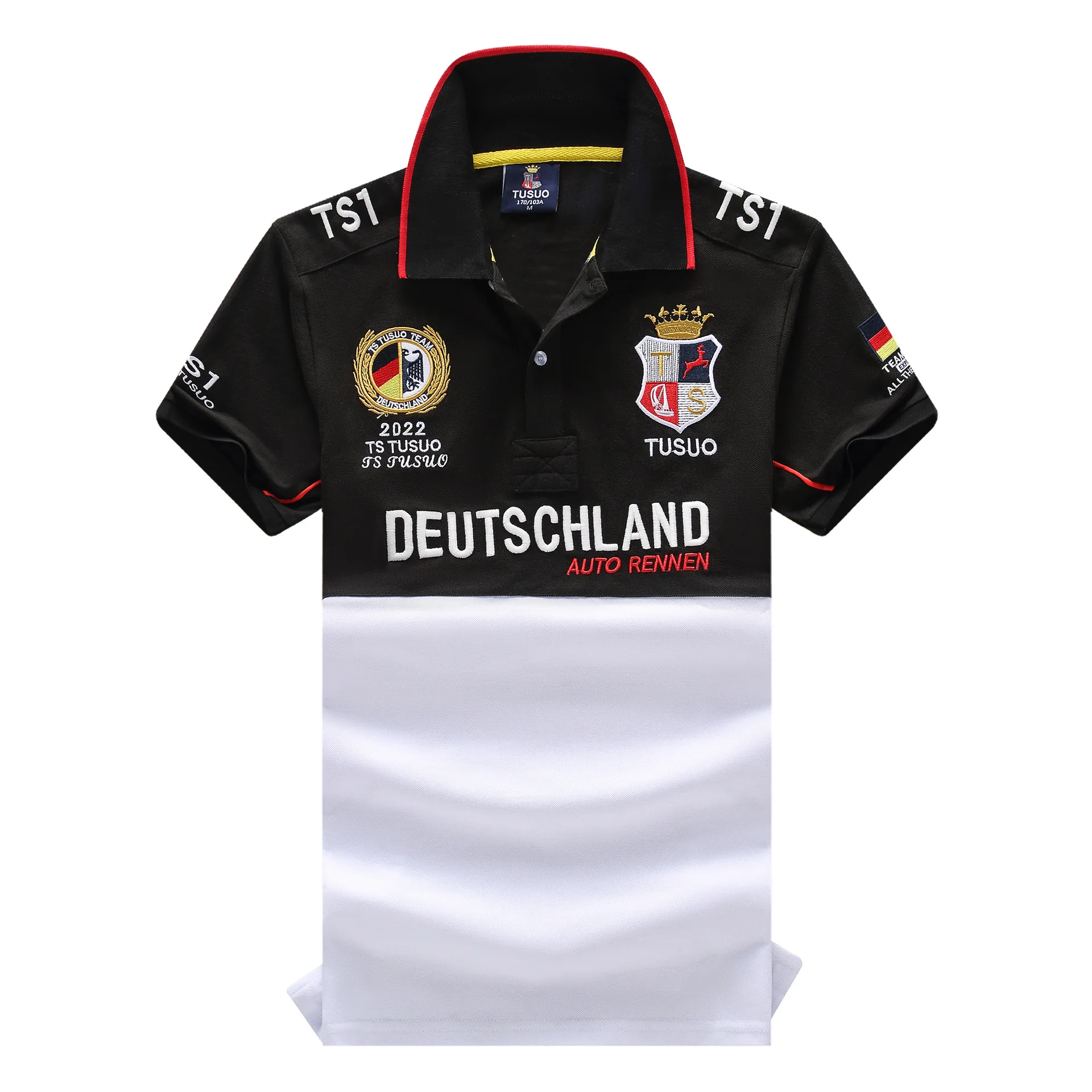 Мужская рубашка-поло S-6XL Высококачественная из 100% хлопка с короткими рукавами