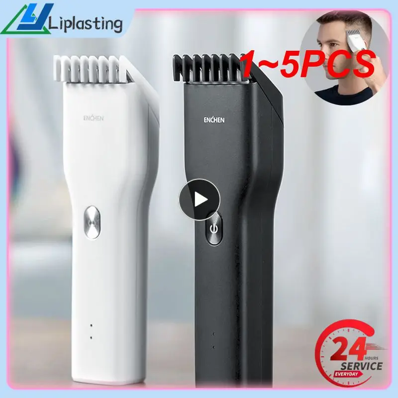 

1~5PCS ENCHEN Hair Trimmer For Men Kids Cordless USB Rechargeable Electric Hair Clipper Cutter Machine With Adjustable