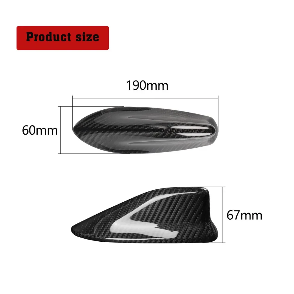Покрытие антенны из настоящего углеродного волокна интерьерные автомобильные