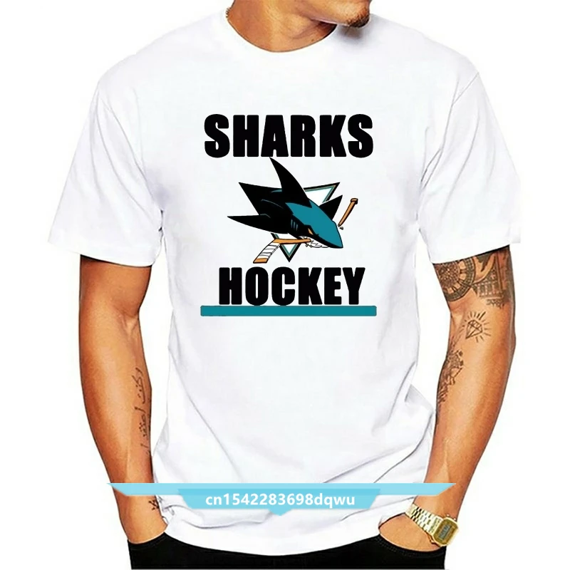 

Chocy Men's San Jose Ice Hockey Team Sharks Classic T Shirt DeepHeather