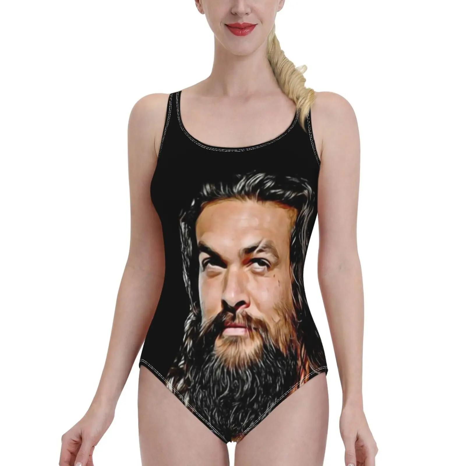 

Женский слитный купальник Jason Momoa, слитный купальник с цифровым изображением, рисунком, изображением живописи