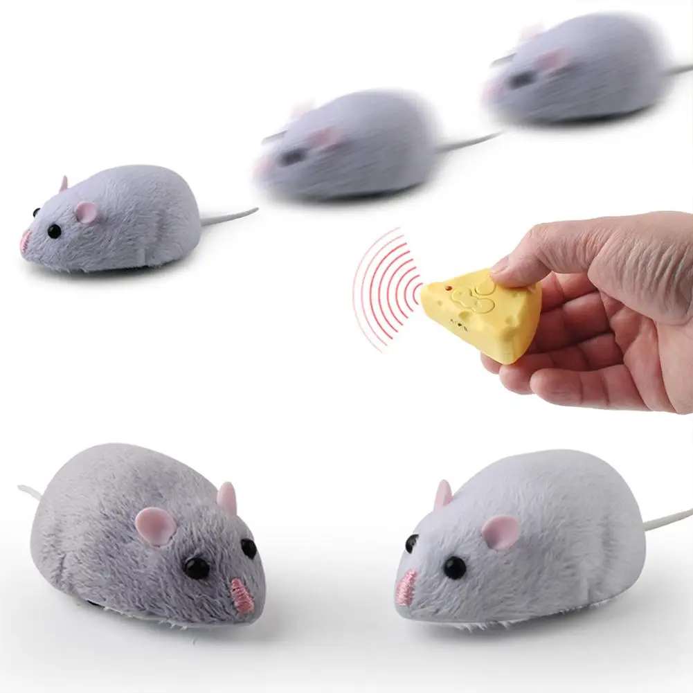 

Wireless Remote Control Mouse Toy Cheese Infrared Remote Control Simulated Cat's Toy
