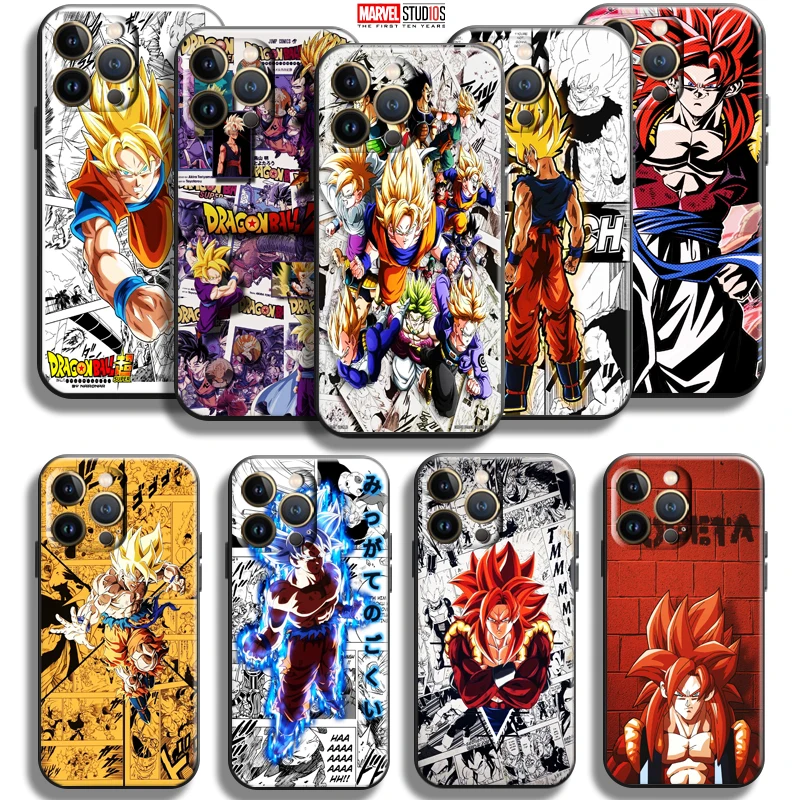 

Japan Dragon Ball Comics For Apple iPhone 13 12 11 Pro Mini X XR XS Max SE 6 6S 7 8 Plus Phone Case Silicone Cover Soft TPU