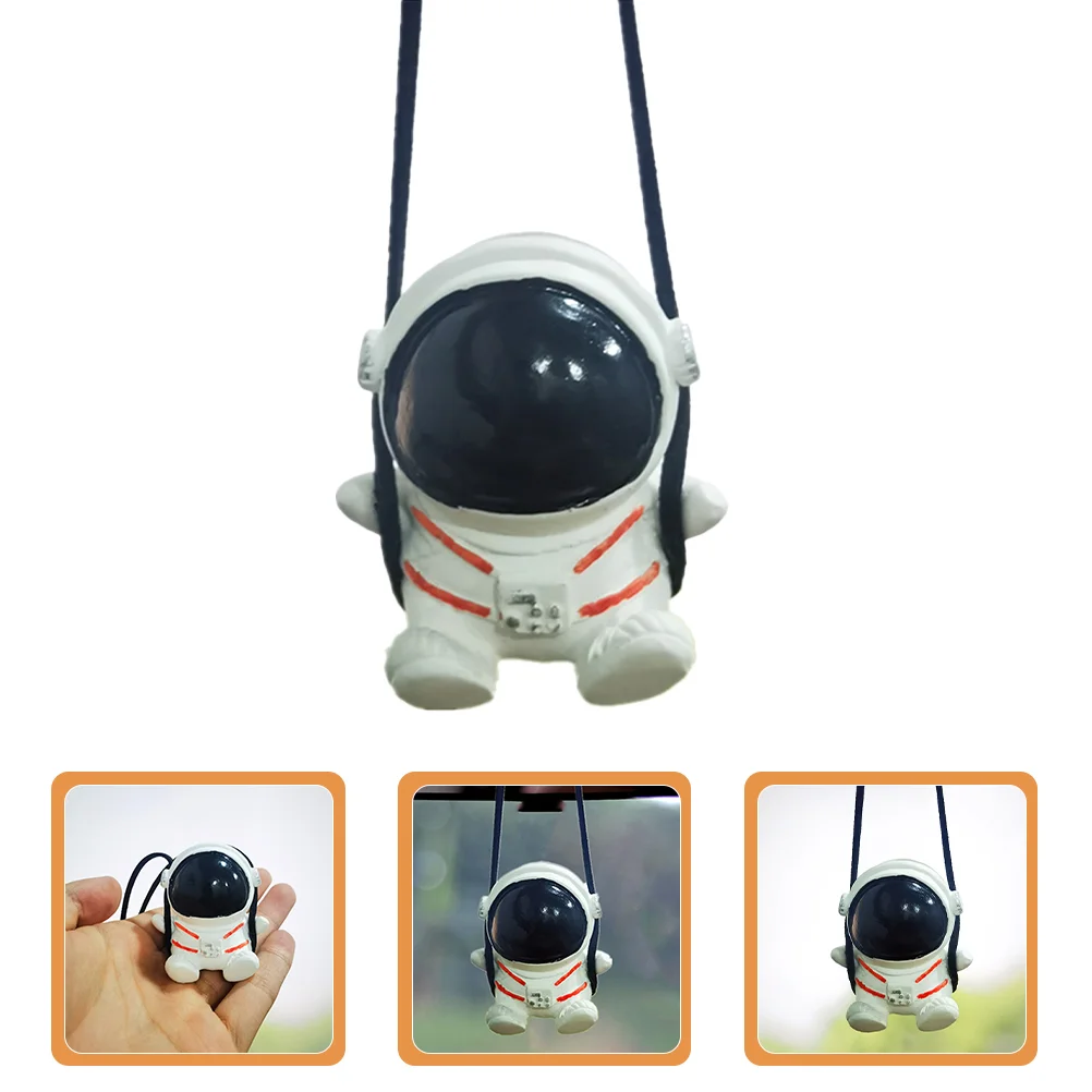 

Auto Auto Car Accessoriess Astronaut Ornament Decoration Modern Hanging Rearview Mirror Adorable Cartoon