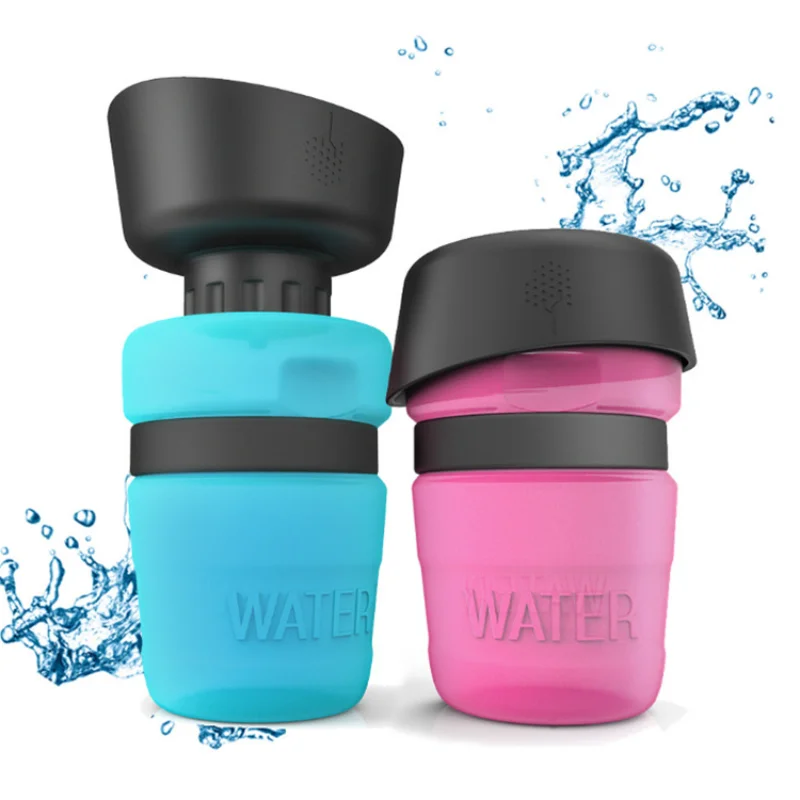 

Portable Dog Water Bottle Foldable Pet Feeder Bowl Water Bottle Pets Outdoor Travel Drinker Bowls Drinking Bowl Puppy BPA Free