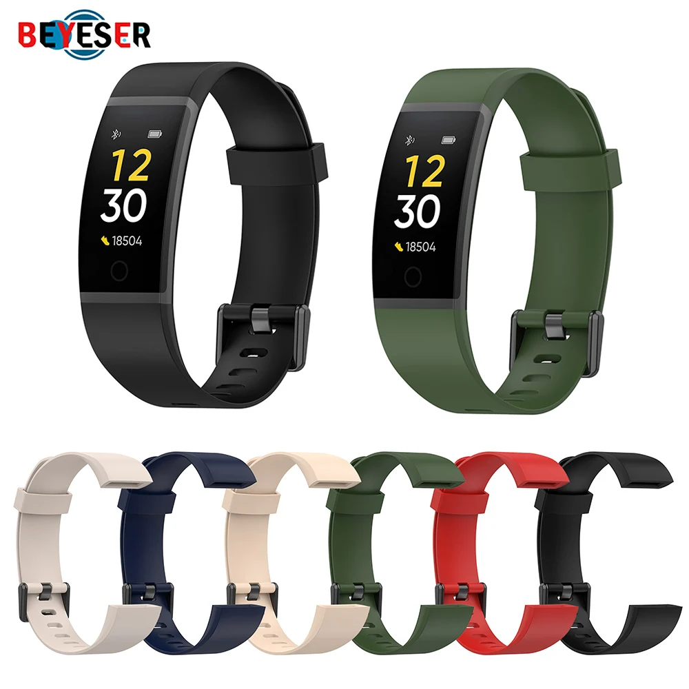 

Ремешок силиконовый для смарт-часов Realme, сменный Браслет для часов Realme Band/RMA199, аксессуары для браслета