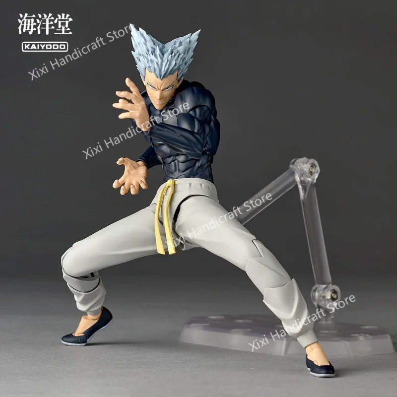 Фото В наличии Новинка Kaiyodo Revoltech Amazing Yamaguchi NR098 One Punch Man Гароу, не масштабная фигурка 16,5 см, коллекционная игрушка, подарок №4