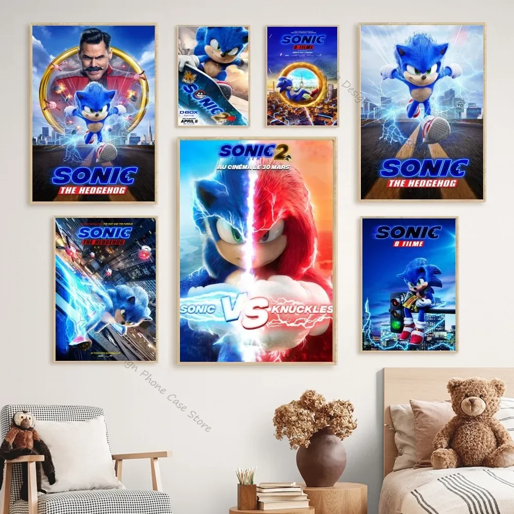 Игровой постер Topoy S-Sonic H-Hedgehog высококачественный настенный художественный