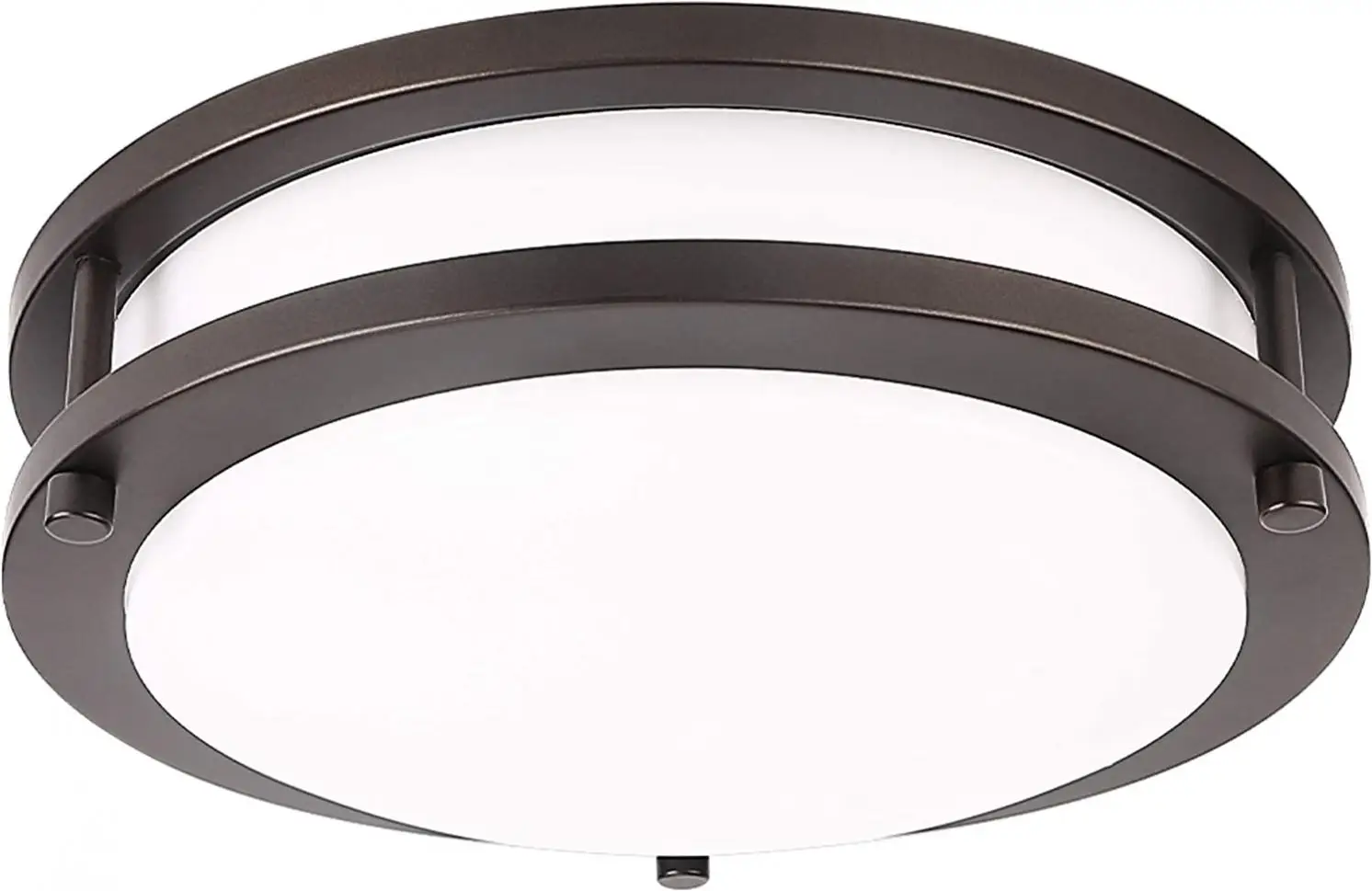 

LED Flush Mount, 10 inch Oil Runbbed Bronze Ceiling Light, 1200lm 16W (120W Equivalent) Ceiling Lamp 4000K White