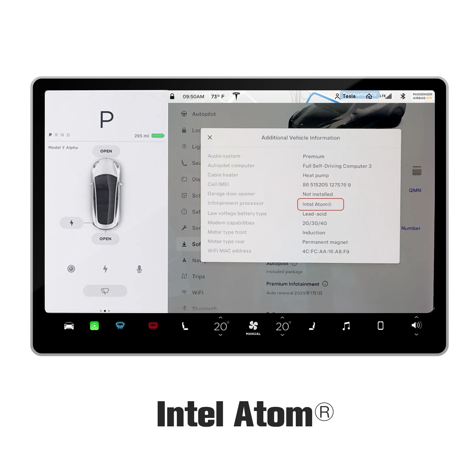 

Беспроводной CarPlay Android Auto для Tesla Model 3 Model X с мультимедийным аксессуаром Зеркальная связь AirPlay Навигация