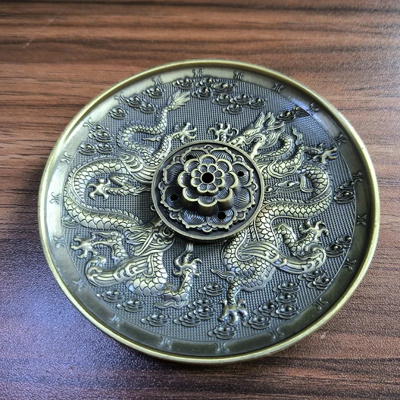 Металлическая курильница YXY 2 в 1 Дракон и Феникс