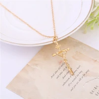 jesus alloy pendant plated christian prayer cross unisex gold and silver