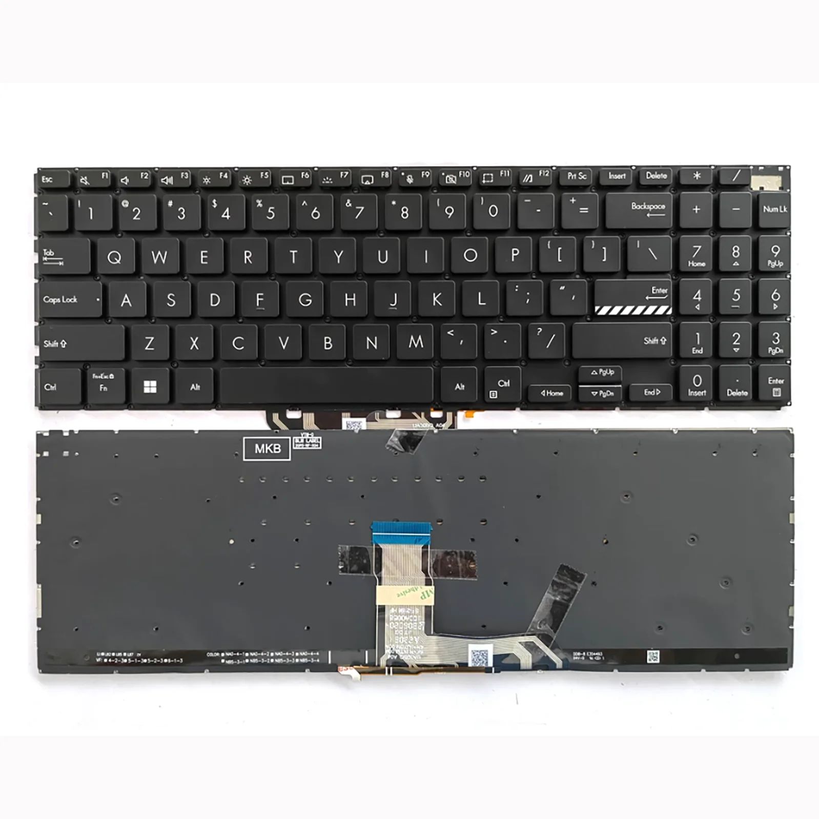 Клавиатура для ноутбуков ASUS M7600Q K6500Z K3500P M6500RQ X3500PH M3500Q N7600Z с раскладкой US (art.: 3920db0240962) - 3920db0240962