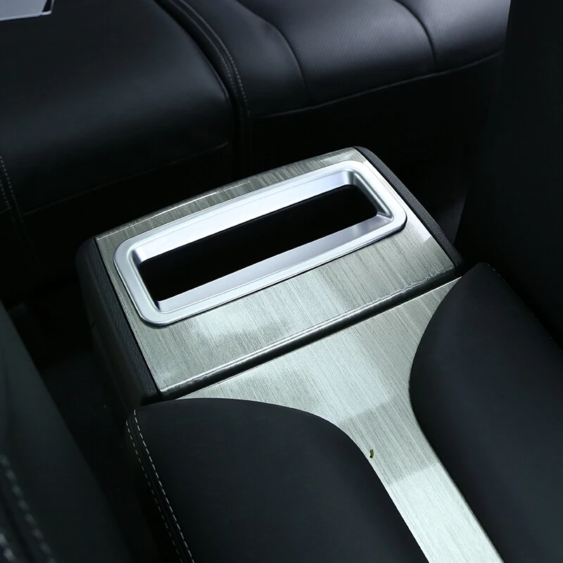

ABS Matte For Nissan Murano 2015 2016 2017 2018 accessories Car Armrest Storage box Grid cover trim Sticker Car styling 1pcs