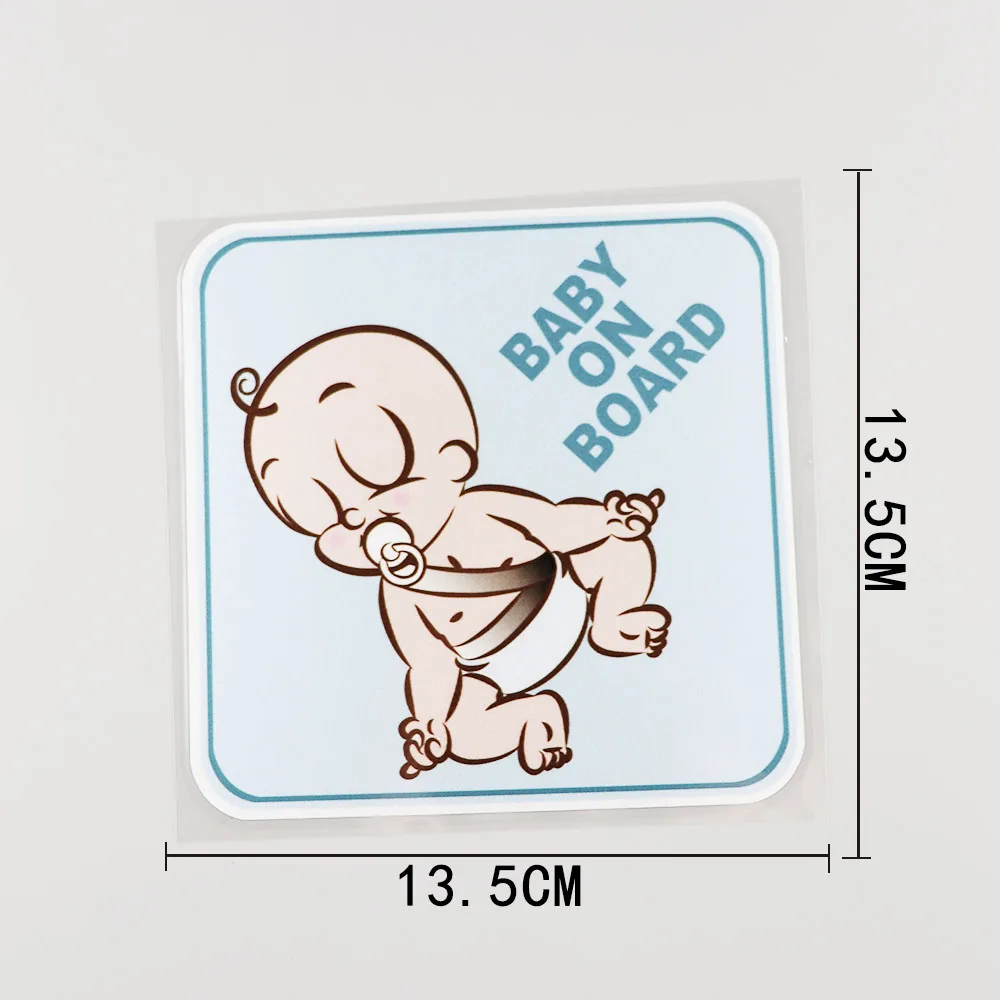 

1 Piece 13.5CMX13.5CM Baby on board Pvc Decal decorate Car Sticker Baby Safety belt