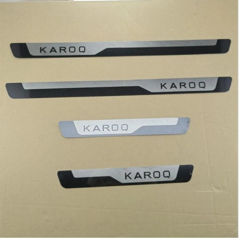 

Автомобильные аксессуары, полоса для порога двери для Skoda KAROQ 2017-2022, накладка из нержавеющей стали, педаль, стикеры для стайлинга автомобиля