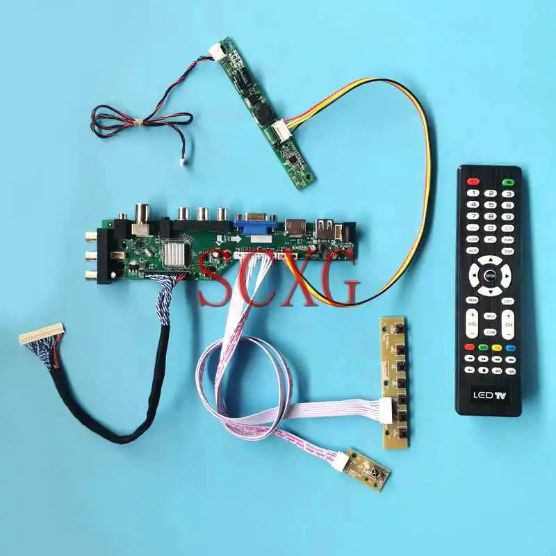 

For LTM270HL01 LTM270HL02 DVB LCD Monitor Digital Controller Board DIY Kit 1920*1080 VGA HDMI-Compatible 30 Pin LVDS AV USB 27"