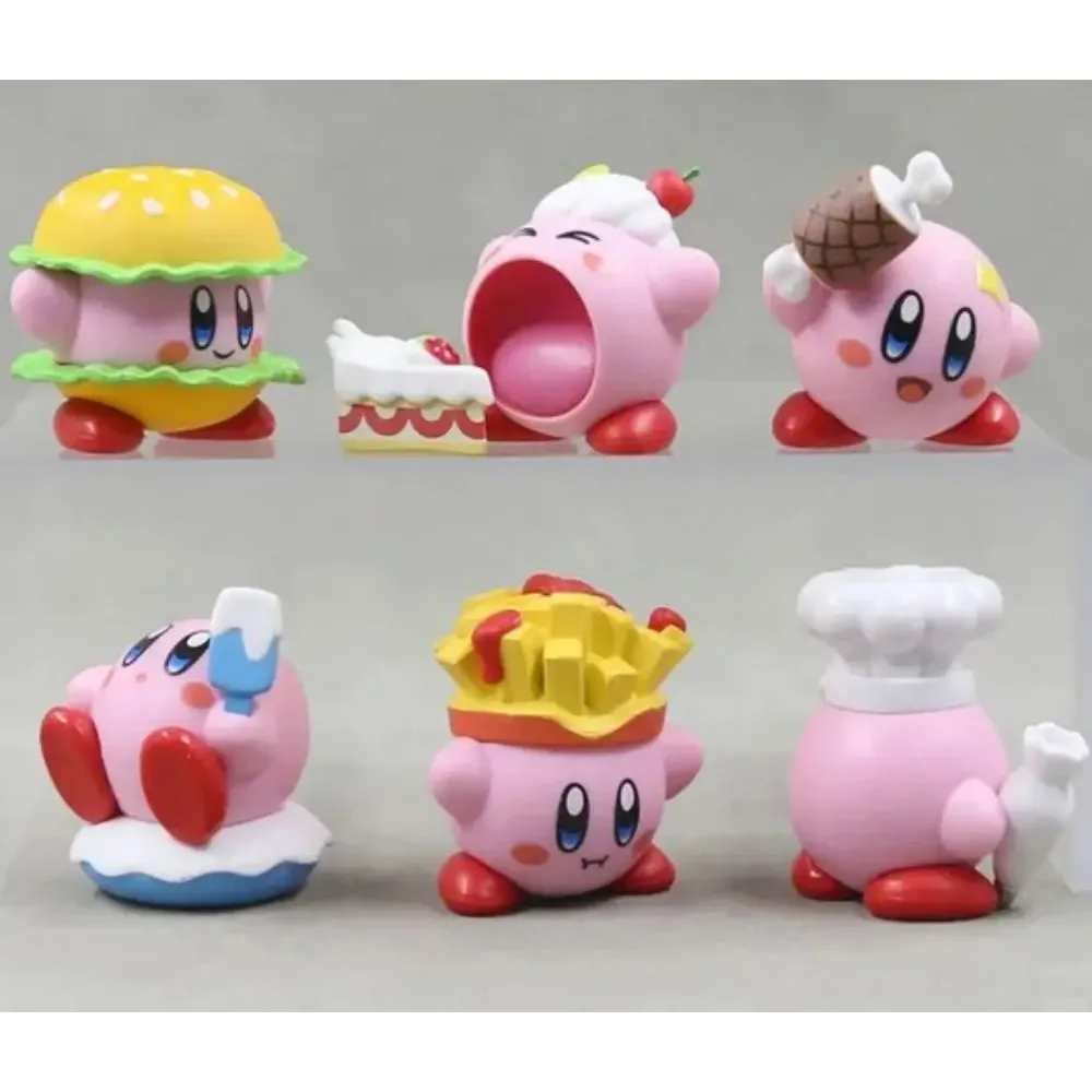 6 шт./набор виниловые куклы для украшения торта Kirby