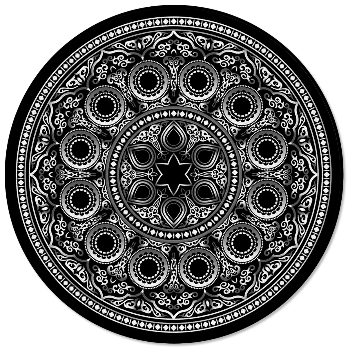 

Черные коврики и ковровые покрытия с узором мандалы для дома, гостиной, комнаты, декор для спальни подростка