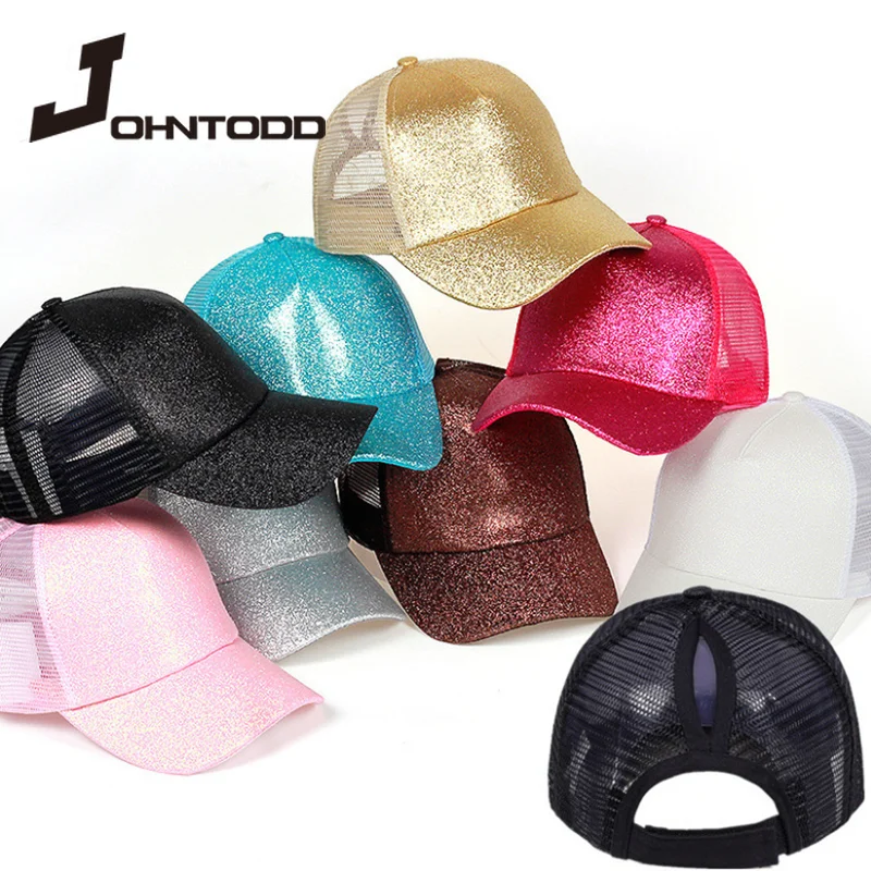 

2021 Summer Women Mesh Cap Ponytail Baseball Cap Bun Snapback Mesh Hats Casual Suitable Sport Outdoor Riding Sunhats Adjustable