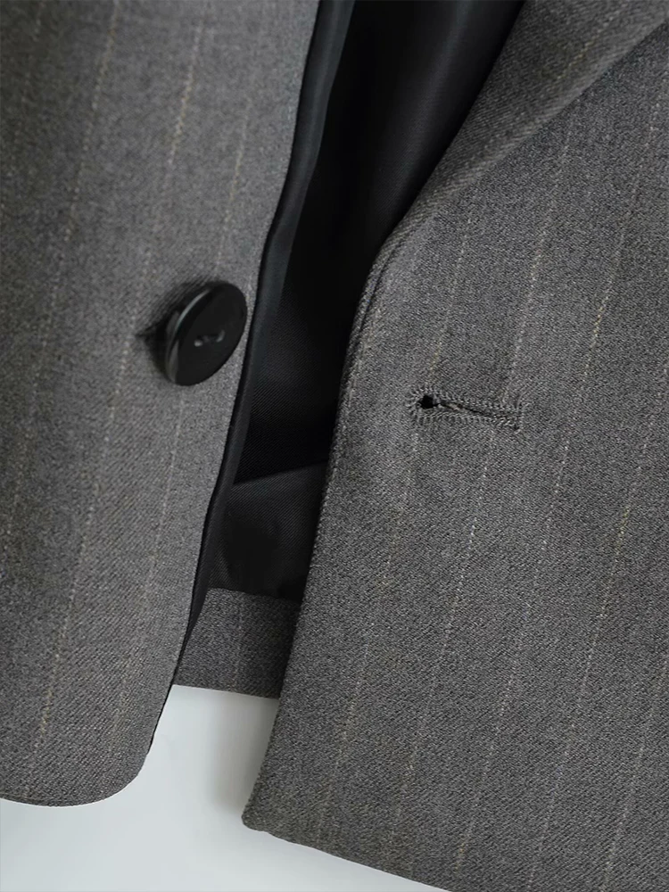 Осень-зима 2024 новый темпераментный двубортный короткий повседневный