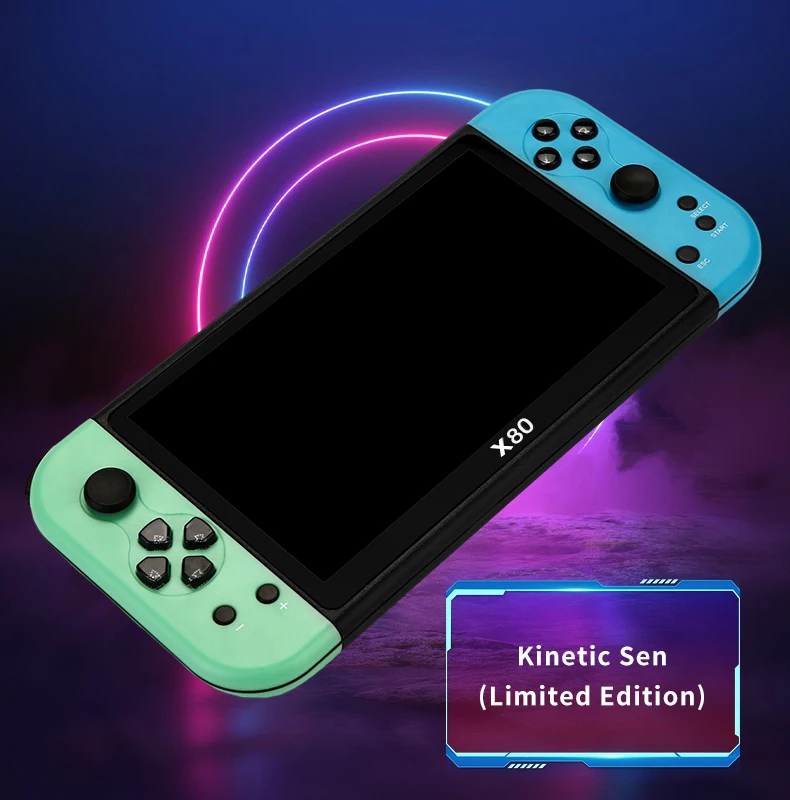 Новая портативная игровая консоль X80 7 дюймов HD большой экран эмулятор аркадных