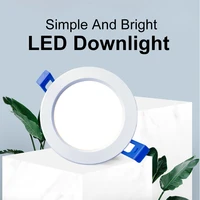 6 pcs led smart downlight home lighting recessed round spotlight smart home dimmable indoor lights fixture 20w 175v 250v
