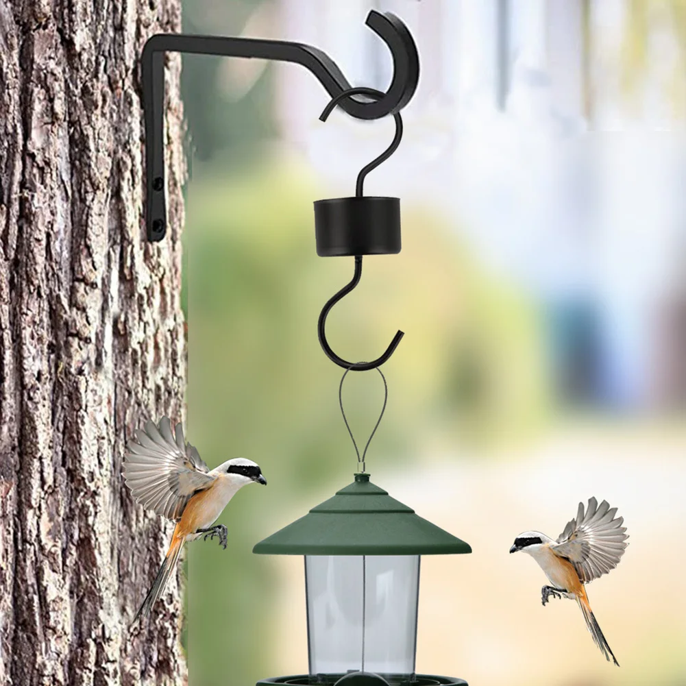

Hummingbird Bird Feeder Accessories S Shaped Household Hanging Hook Metal Tree Branch Hanger for Plant Lantern