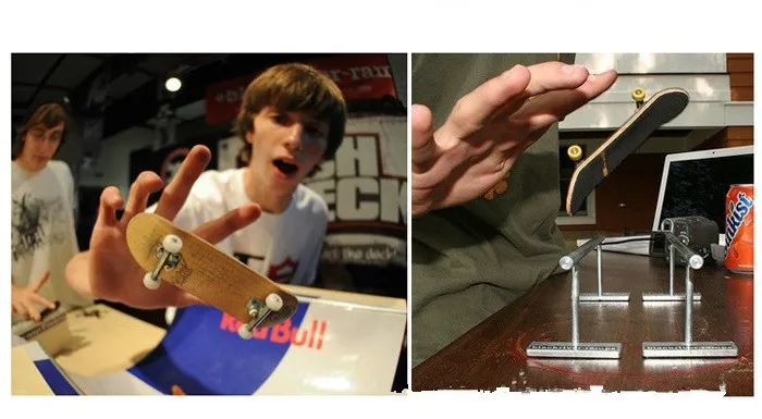 [Забавный] скейтборд из сплава трюковая рампа палуба игрушка профессиональные