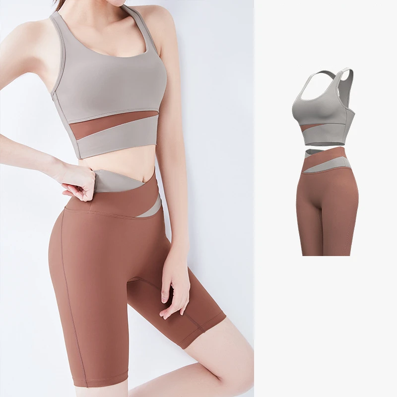 

Yoga Set Women Quick Dry Seamless High Waist Sports Tights Sports Suit for Fitness Gym Sportswear