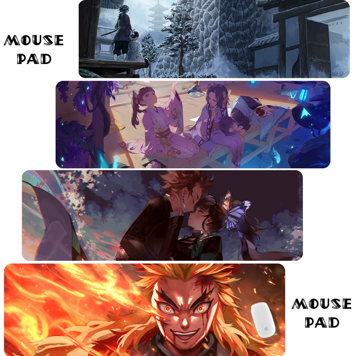 

Gaming Mouse Pad Computer Mousepad Anime Demon Slayer Mouse Pad PC Mousepad Desk Accessories Carpets Kawaii