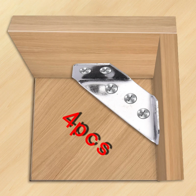 4 шт. угловые кронштейны из нержавеющей стали 90 градусов