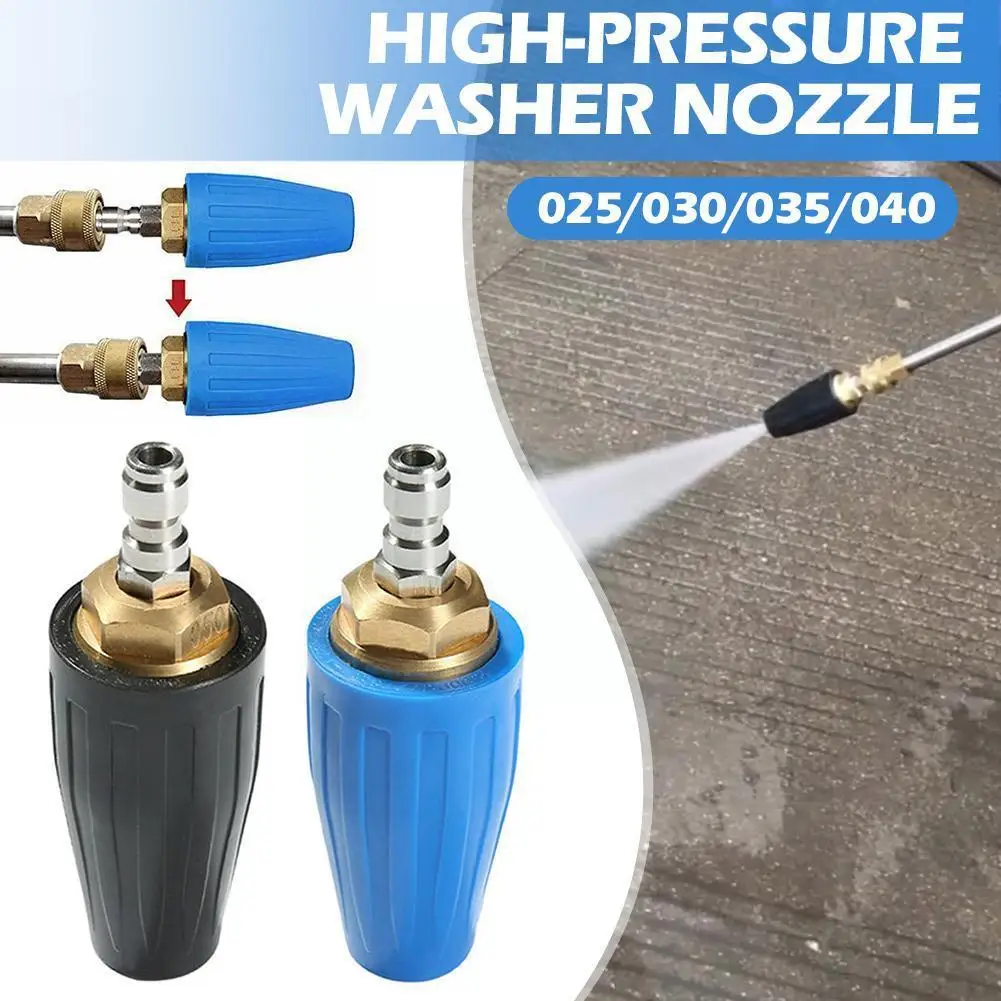 

Pressure Washer Tips Turbo Nozzle 360° Rotating Spray Turbo Max 4000 PSI With 1/4inch Quick Connector For High Pressure Was I6R0
