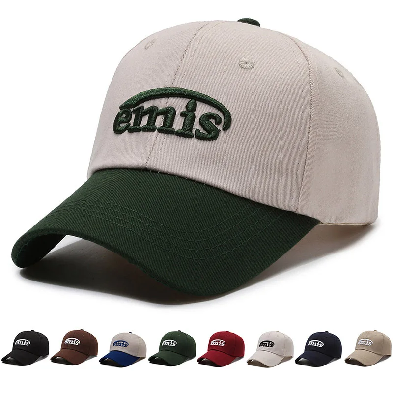 

2023 Korea Fashion Kpop Letter Embroidered Baseball Hats Unisex Outdoor Sport Baseball Cap Adjustable Cap Leisure Streetwear Cap