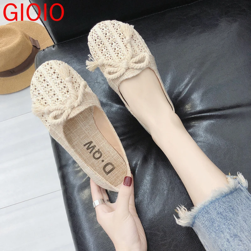 

Туфли женские летние дышащие без шнуровки, на плоской подошве